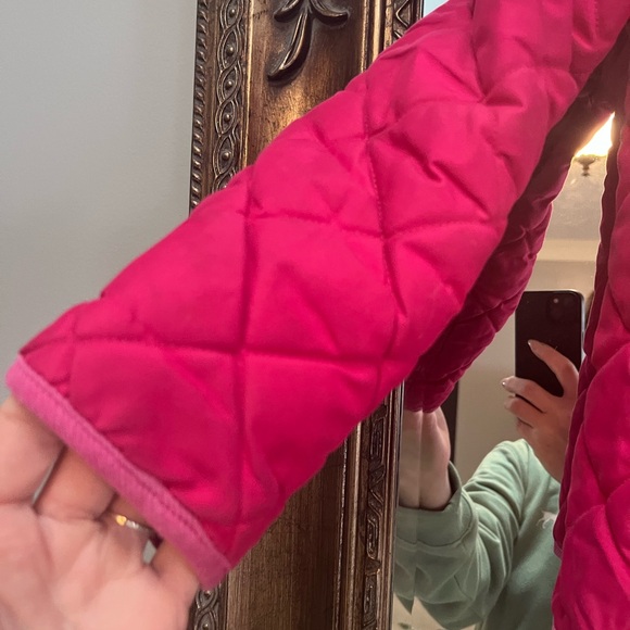 Old Navy Girls Hot Pink Spring Quilted Puffer Jacket size small - Picture 4 of 4
